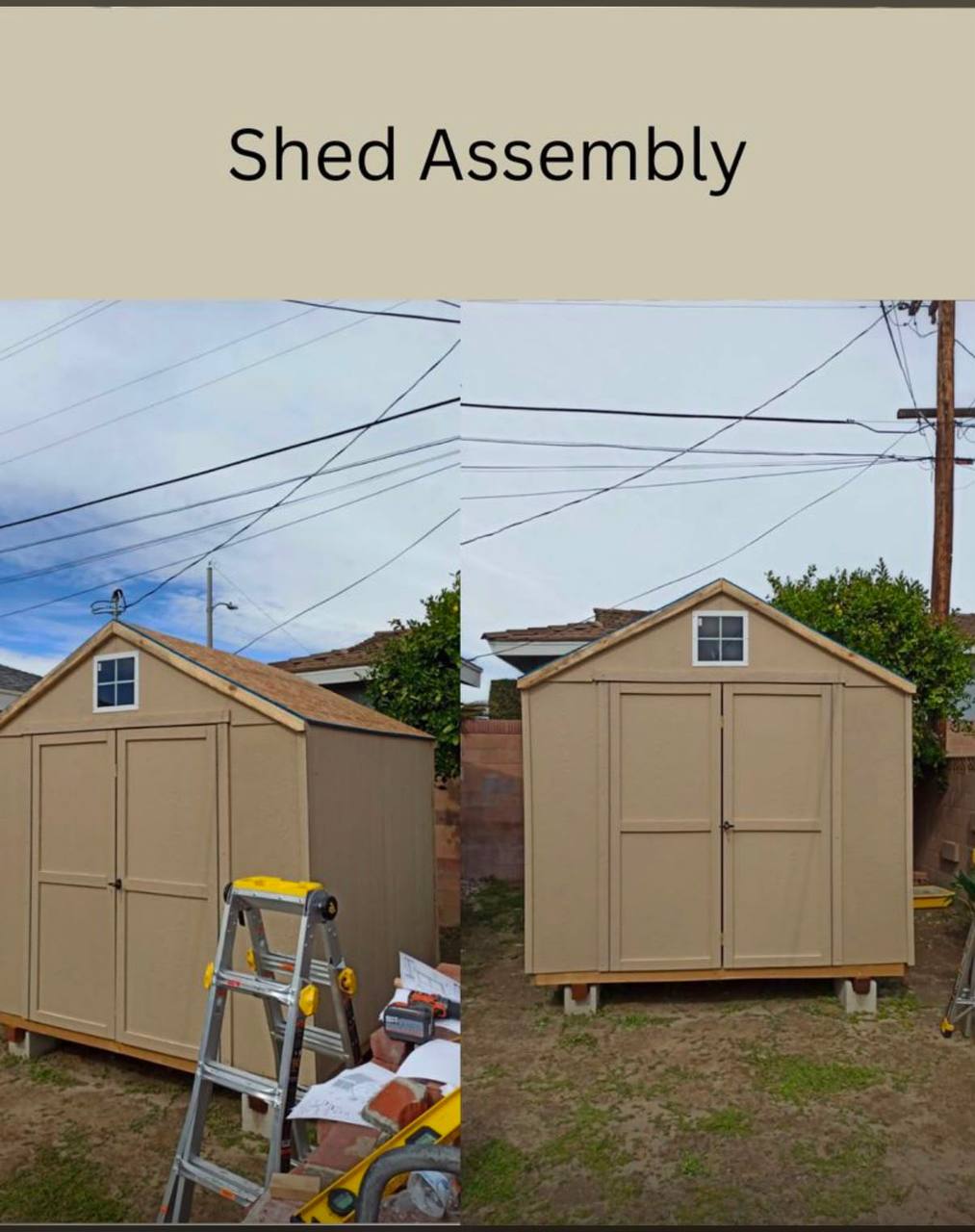 Shed Assembly project completed by Orange Handyman